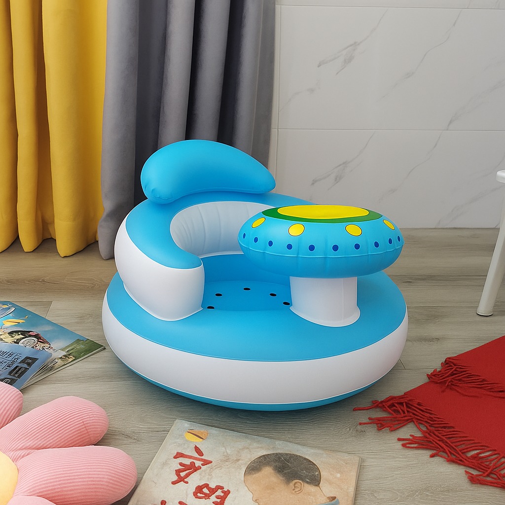 Täispuhutav beebitool – turvaline tugi esimesteks istumishetkedeks! 🍼💺