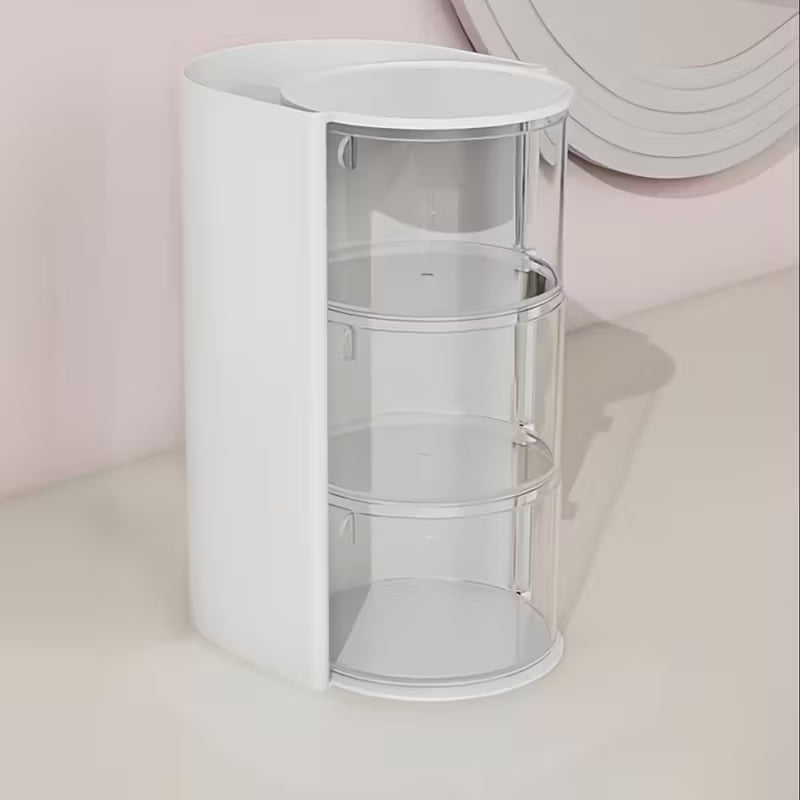 Pöörlev juukseaksessuaaride korraldaja – mitmekihiline ja tolmukindel hoiulahendus