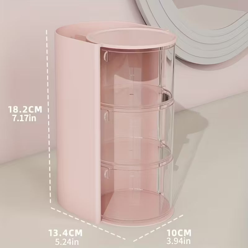 Pöörlev juukseaksessuaaride korraldaja – mitmekihiline ja tolmukindel hoiulahendus