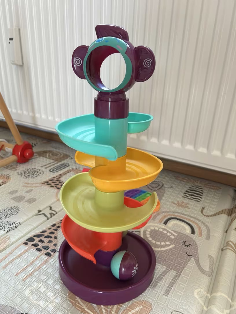 🌈 Värviline spiraalpallitorn – lõbus õpirada, mis paneb lapse silmad särama! 🎉
